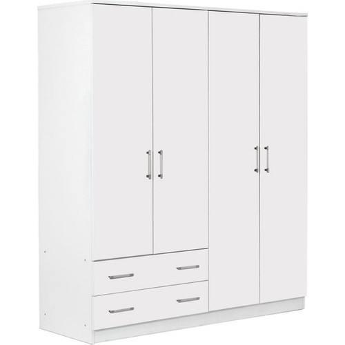 4 Kapaklı 2 Çekmeceli Gardrop